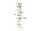 Vloerlamp Soll 4L - Amber glas