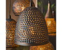 Hanglamp Punch mix 7 lampen - Zwart bruin