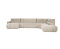 SEVN Violette modulaire U-bank - Silencio Taupe - 398x250 cm - zelf samen te stellen