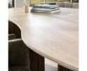 Eettafel Kuho organisch travertin keramiek 215x120 cm - Japandi