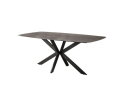 Eetkamertafel rough metal spider frame - Antraciet