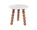 Side table Nelo 50x50cm - bruin | BY-BOO