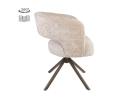 Tower Living Mura eetkamerstoel draaibaar - Cremona 14 beige - Anodic brown