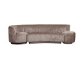 COMBI-POPULAR: BANKJE + FAUTEUIL + POEF TAUPE - BePureHome