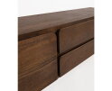 TV dressoir 150 met 2 deuren en 2 lades, Mango Dark Malt - Bloemfontein Collection