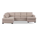 U-bank Eleven Links By-Olaf – Stof Inari 22 Beige – Ruime 3-zits met extra loungegedeelte – 285 x 199 cm