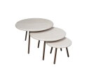 Ronde salontafelset Ohio Zand Mangohout 70 cm
