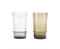 Drinking glass Bubble large - grey | BY-BOO