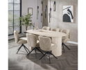 Eetkamertafel 180 arch ceramic - Ceramic travertine