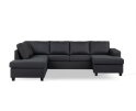 Hoekbank Malmo 3-zits hoek links - Antraciet - 280x198 cm