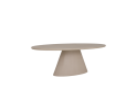 Eettafel Mello ovaal Beton 220x110 cm - Beige