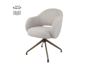 Tower Living eetkamerstoel Porto draaibaar Anodic - Toro 25 cream