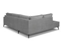 Hoekbank Valenzo Grijs - Memphis 6 &ndash; Ottomane links &ndash; 265x210 cm