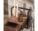 Nachtkastje Carve Air XS 1L - Massief acacia bruin