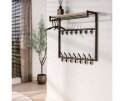 Kapstok Terra hoog roede-hoedenplank - Melamine travertine