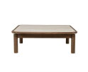 Salontafel Gabi 100x100cm - bruin | Eleonora