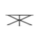 Yana Zwarte Ovale Eettafel