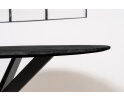 Eettafel Florence Rond mangohout 130x130 cm - Zwart | Gezandstraald
