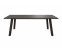Eettafel Salo rechthoekig met afgeronde hoeken eiken 160 t/m 240 cm - Dark Chocolate