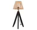 Table lamp Montecristo BLACK,48x22x22 cm, NATURAL rattan shade