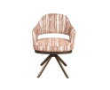 Eetkamerstoel Firenze poot Venus 360 anodic brown - be stylish mocca mousse 234