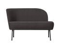 Vogue Lounge Fauteuil Links Geweven Stof Donkergrijs - BePureHome