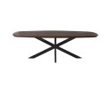 Eettafel Madison Brown | 280 cm | Deens Ovaal | Poot Black