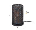 Tafellamp armor tube - Zwart bruin