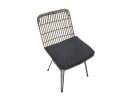 FLAMINGO DINING CHAIR WITHOUT ARMREST  -  STEEL BAMBOO LOOK