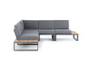 ALBUFEIRA MODULAR LOUNGE CORNER SET  -  ALU ANTHRACITE