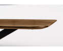 Eettafel Florence rechthoek afgerond glad 180x90 cm - Bruin | Meubelplaats