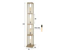 Vloerlamp 4L Quadra - Beige