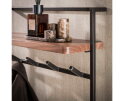 Kapstok Air Pure hoog 2x6H - Massief acacia bruin