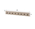 Kapstok Travino 8H - Keramiek travertine