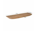 Wandplank Gusta Licht mango | 60 cm | Set van 3