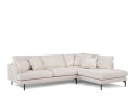 Hoekbank Elvano Rechts By-Olaf – Stof Loris Champagne – Luxe 3-zits met hoek links – 293 x 210 cm