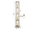 Vloerlamp 4L Quadra - Beige