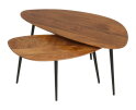 Salontafel set Flare - Bruin | Mangohout