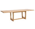Eettafel Flow rechthoekig - eikenfineer naturel - 180x95x76 cm - verlengbaar