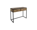 Console tafel Dublin - 100x45x75 - Mangohout/ijzer - Naturel/zwart