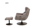 Force coffeechair 360&deg; + footstool - Cremona 24 clay