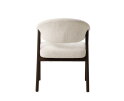 Eetkamerstoel Elk japandi - dark espresso eiken - 63x63x81 cm