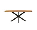 Eettafel Kopenhagen 180 cm Deens ovaal acacia - naturel
