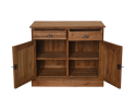 Dressoir 2 deurs - 100x45x85- Naturel - Teak