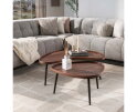 Salontafel Ayla organisch set van 2 acaciahout - bruin