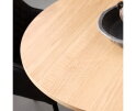 Combideal Eetkamerset: Ronde eettafel Nola eiken naturel 120 cm met 4 Lucille eetkamerstoelen - scandinavisch - Beige
