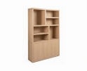 Vakkenkast Tampere eikenfineer 3 deuren 160x42x220 cm - Naturel eiken
