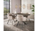 Eettafel 180 Bronvik deens ovaal - Bronze liquid metal