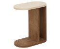 DTP home Lagoon laptoptafel teakhout en Mortex naturel / beige - 30 x 55 x 60 cm