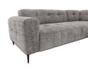 Hoekbank Viano rechts stof Bella 15 Donkergrijs gem&ecirc;leerd - 255x200x84 cm - modern